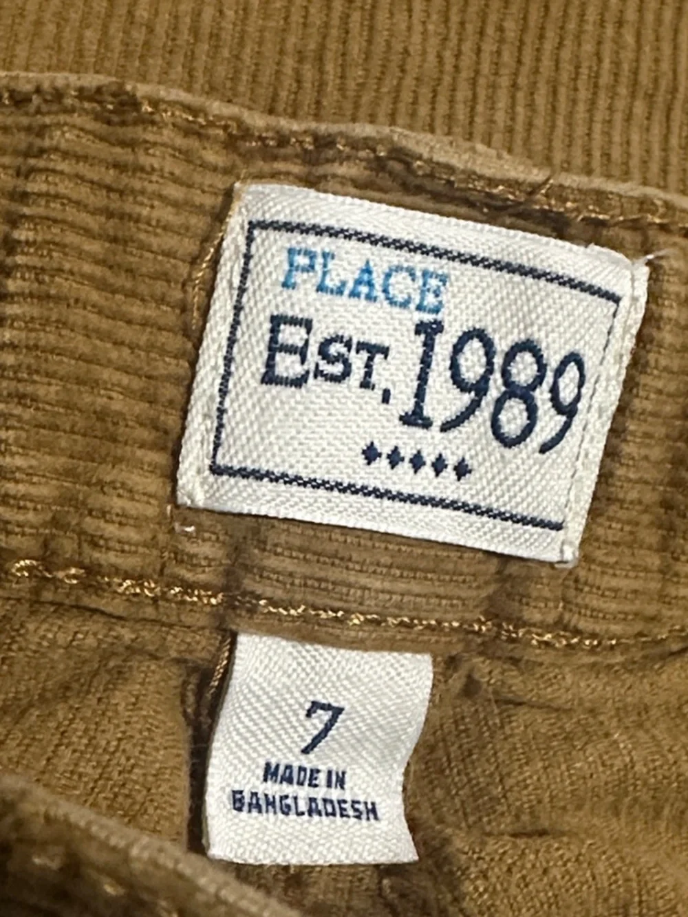 Kids tan / brown the Children's Place Corduroy Pants size 7